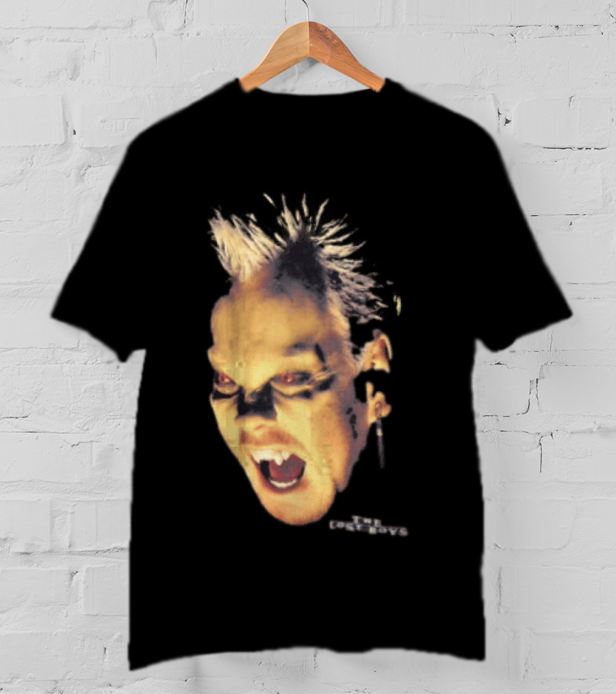 The Lost Boys David Vampire Face Silver Bullet Earring T-Shirt
