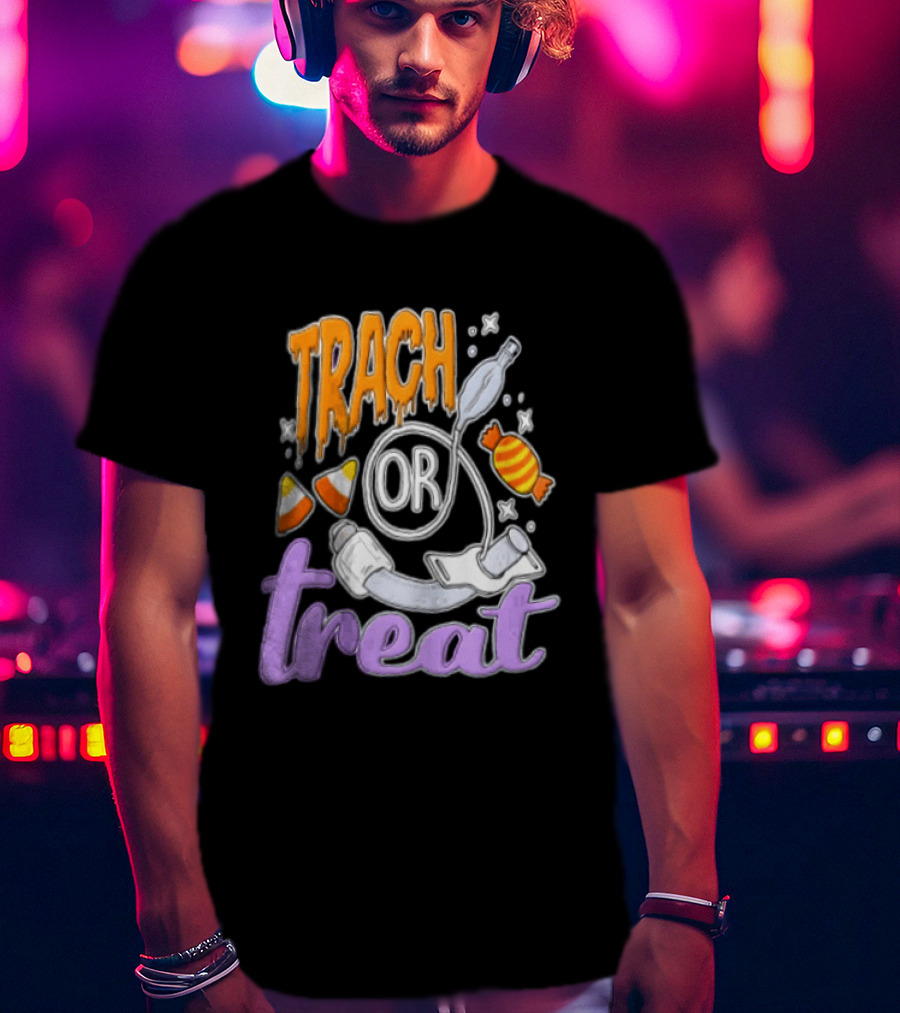 Trach Or Treat Halloween Tracheostomy Medical Candy T-Shirt