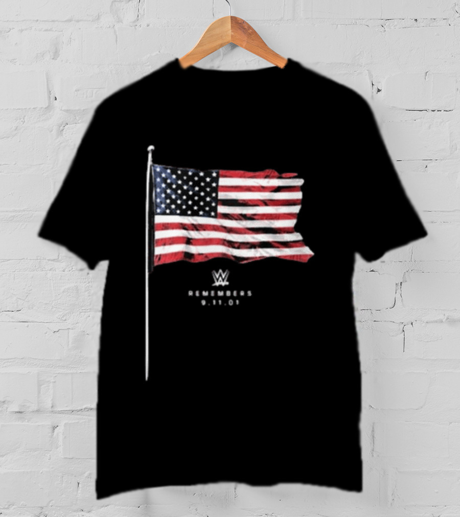 WWE Remembers 9 11 25th Anniversary American Flag 2026 T-Shirt