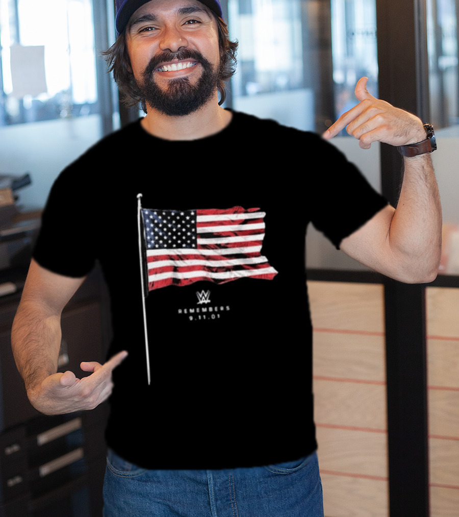 WWE Remembers 9 11 25th Anniversary American Flag 2026 T-Shirt