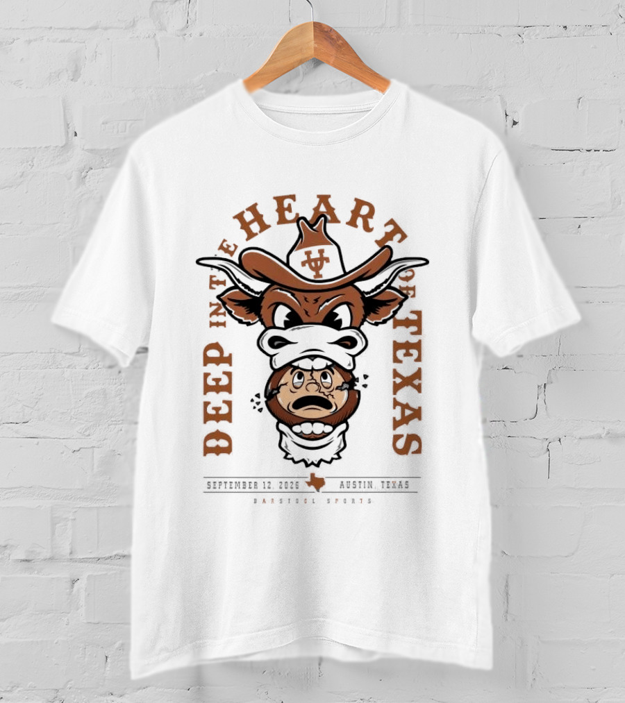 Deep In The Heart Of Texas September 12 2026 Austin Texas Barstool Sports T-Shirt