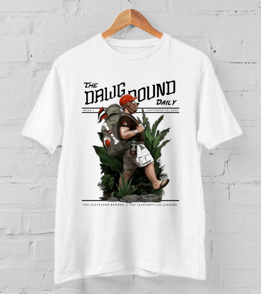 The Dawg Pound Daily September 13 2026 Cleveland Browns Vs Jacksonville Jaguars Week 1 T-Shirt