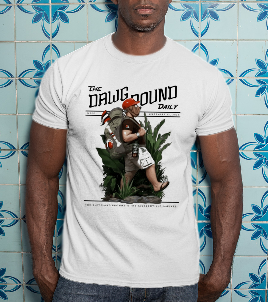 The Dawg Pound Daily September 13 2026 Cleveland Browns Vs Jacksonville Jaguars Week 1 T-Shirt