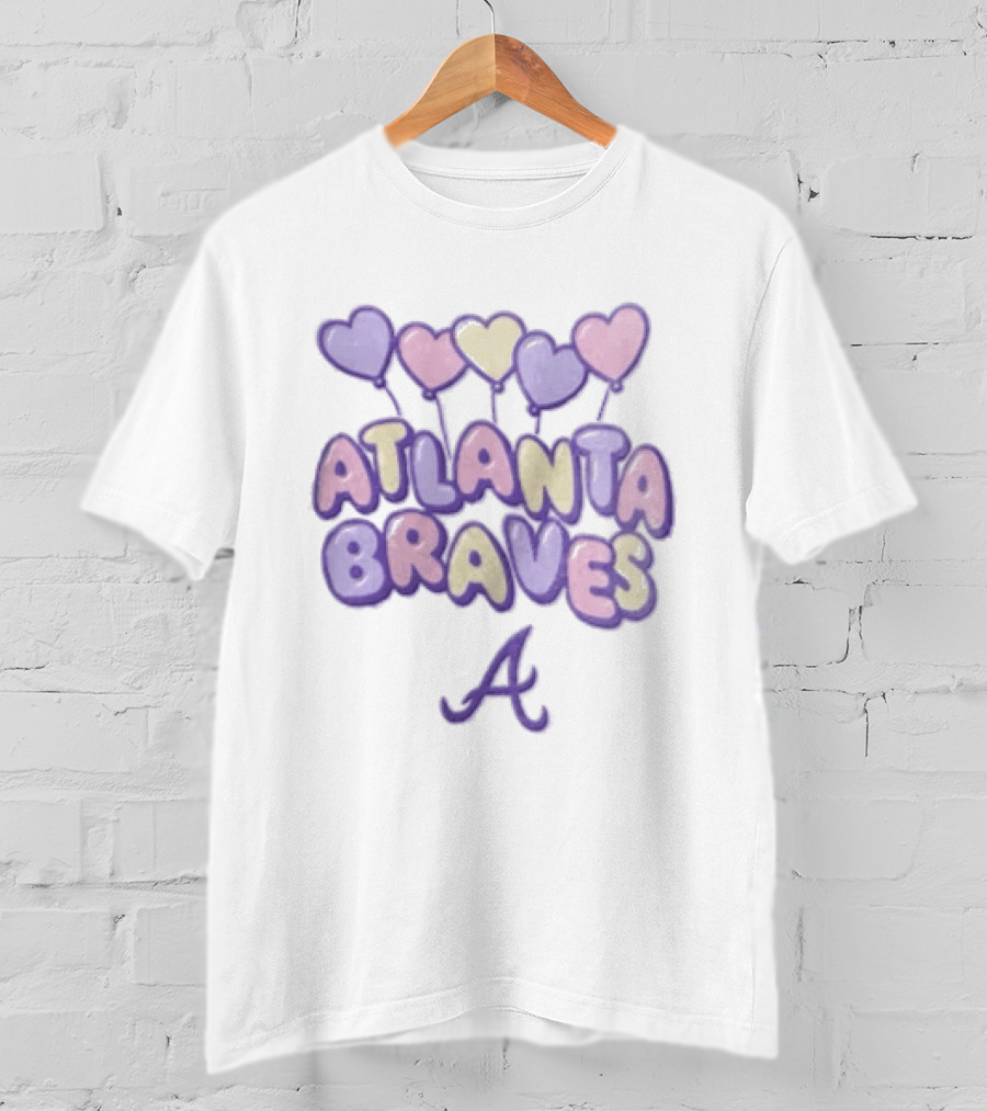 Atlanta Braves Hearts Blooper Fan T-Shirt