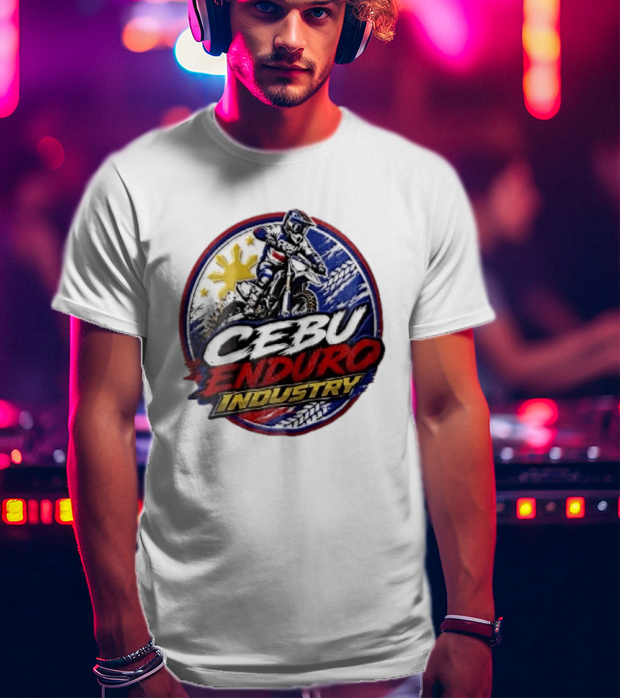 Cebu Enduro Industry Motocross Rider Dirt Bike Philippine Sun Adventure T-Shirt