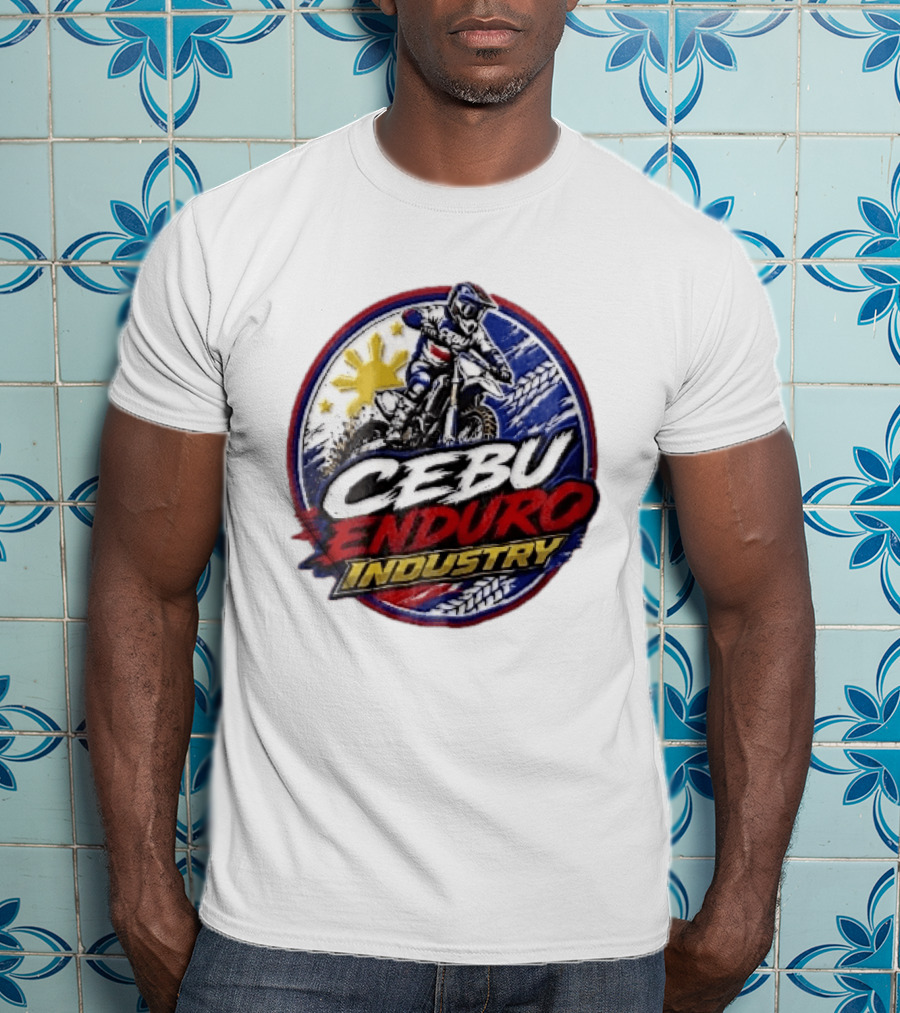 Cebu Enduro Industry Motocross Rider Dirt Bike Philippine Sun Adventure T-Shirt