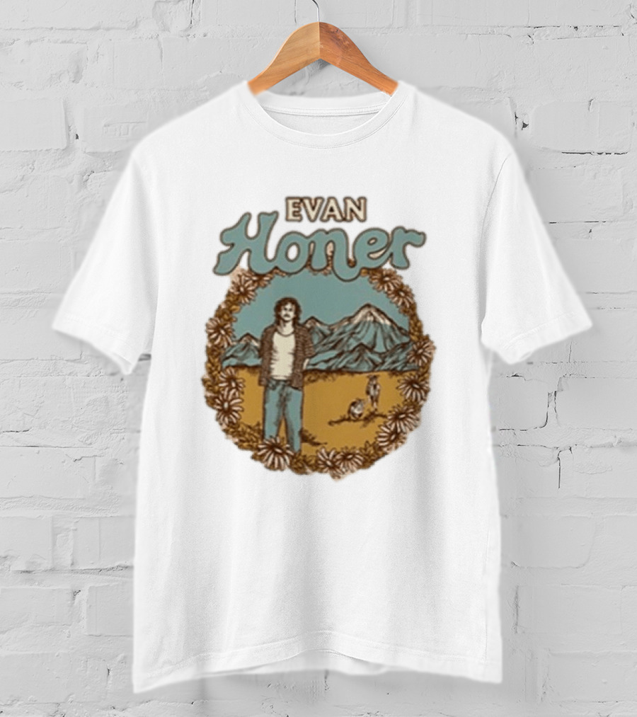Evan Honer It's An Even Longer Road Tour 2026 Mountain Scene T-Shirt