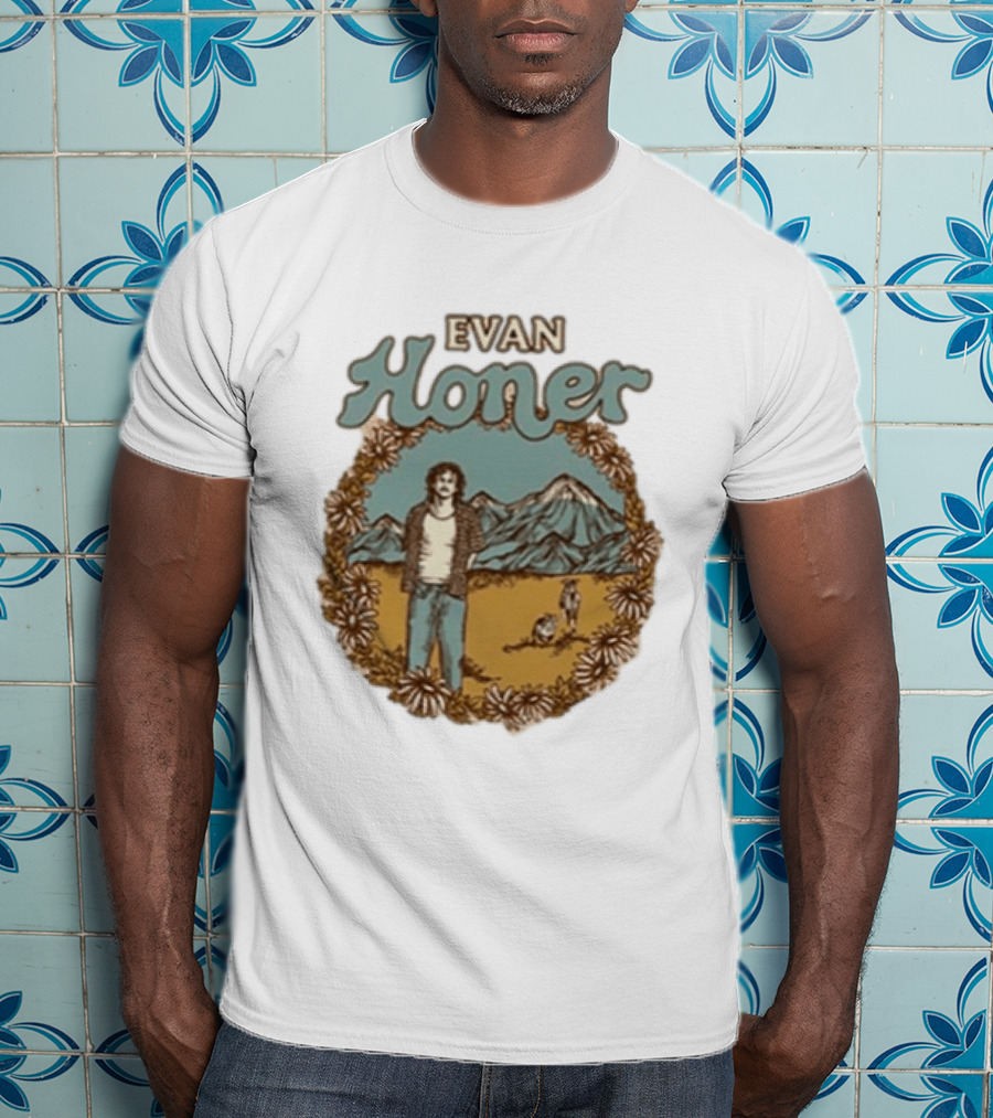 Evan Honer It's An Even Longer Road Tour 2026 Mountain Scene T-Shirt
