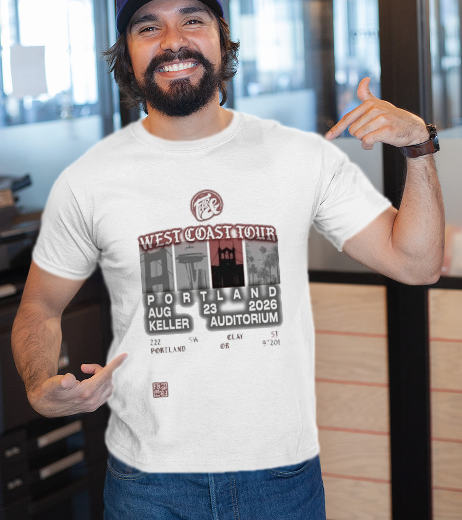 Fearandpod Portland Keller Auditorium August 26 West Coast Tour 2026 T-Shirt