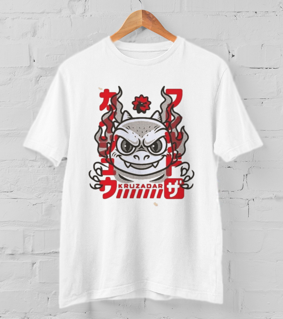 Kruzadar Kaiju Fred Red Anime Monster Japanese T-Shirt