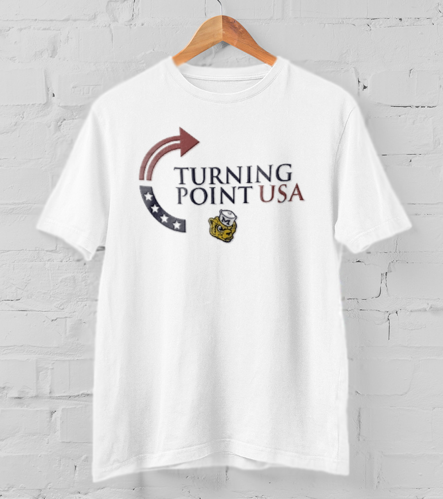 Michigan Wolverines NCAA Turning Point USA Red Blue Stars Sailor Hat T-Shirt