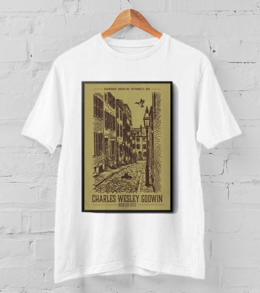 Roadrunner Boston MA September 12 2026 Charles Wesley Godwin With Lily Fitts T-Shirt
