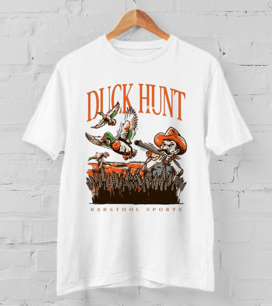 Duck Hunt Barstool Sports Vintage Hunting Scene T-Shirt