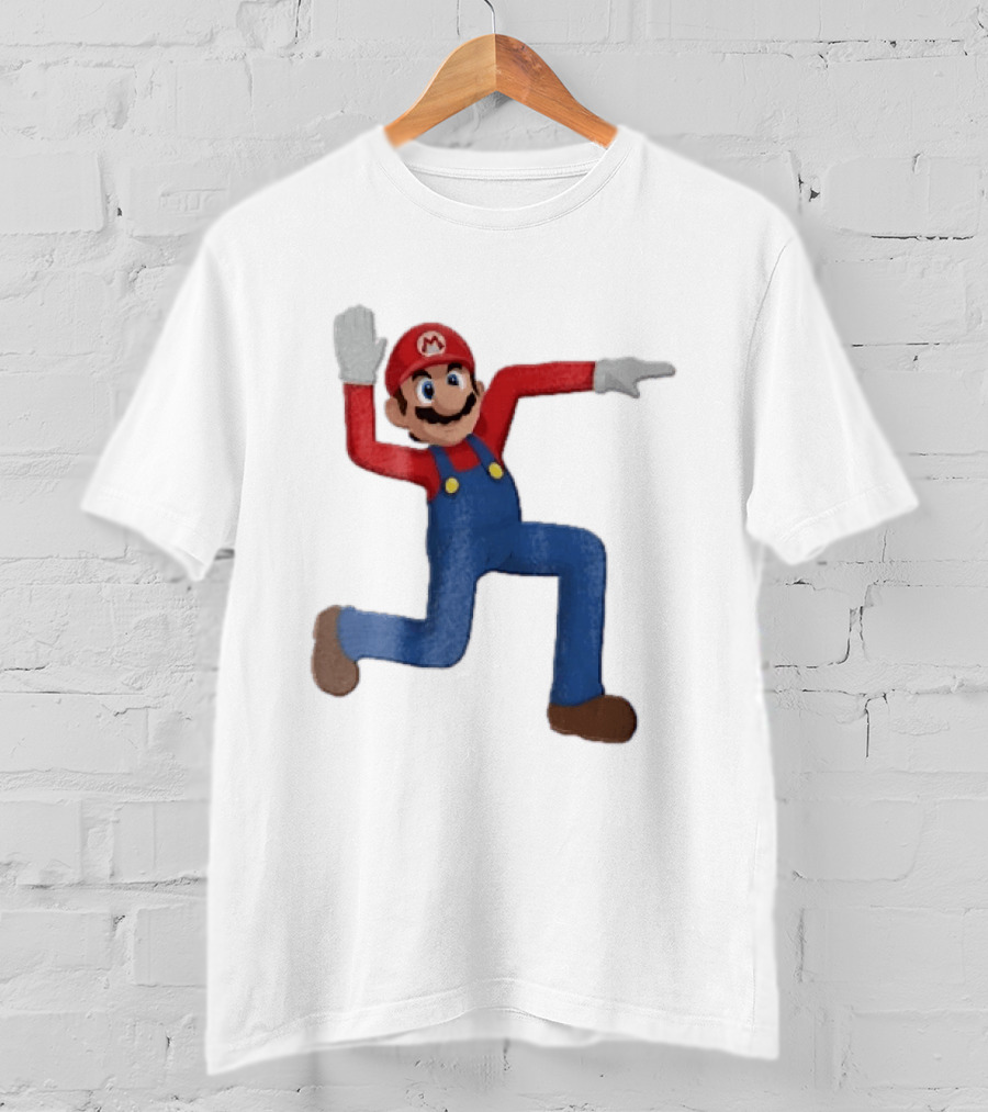 Super Mario Plumber Bent Arms And Legs Pose T-Shirt