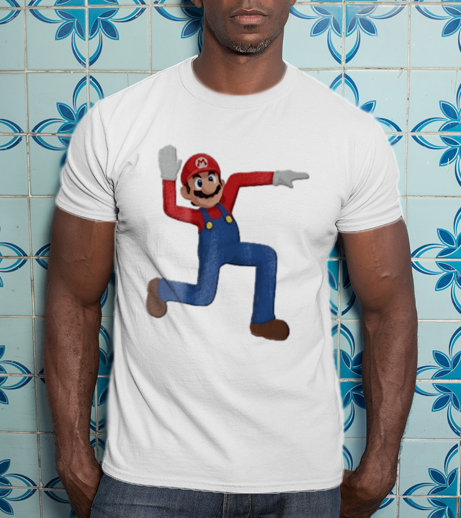 Super Mario Plumber Bent Arms And Legs Pose T-Shirt