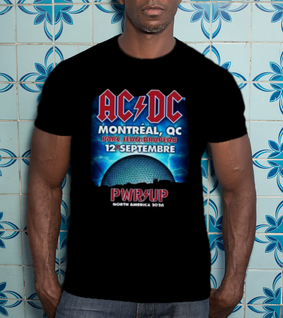 ACDC Montreal QC Parc Jean Drapeau 12 Septembre Pwr Up Tour T-Shirt