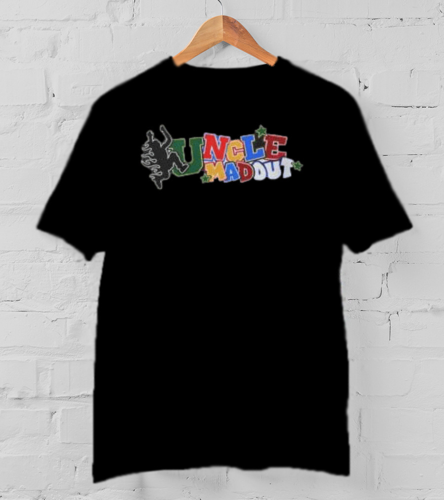 Uncle Madout DJ Madout Store Colorful Lettering Silhouette Tree T-Shirt