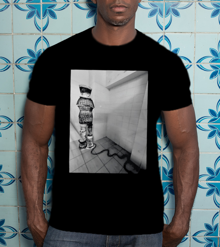 Calgary AeroMexico Airlines Winter Wonderland Robotic Figure In Monochrome Tile Room T-Shirt
