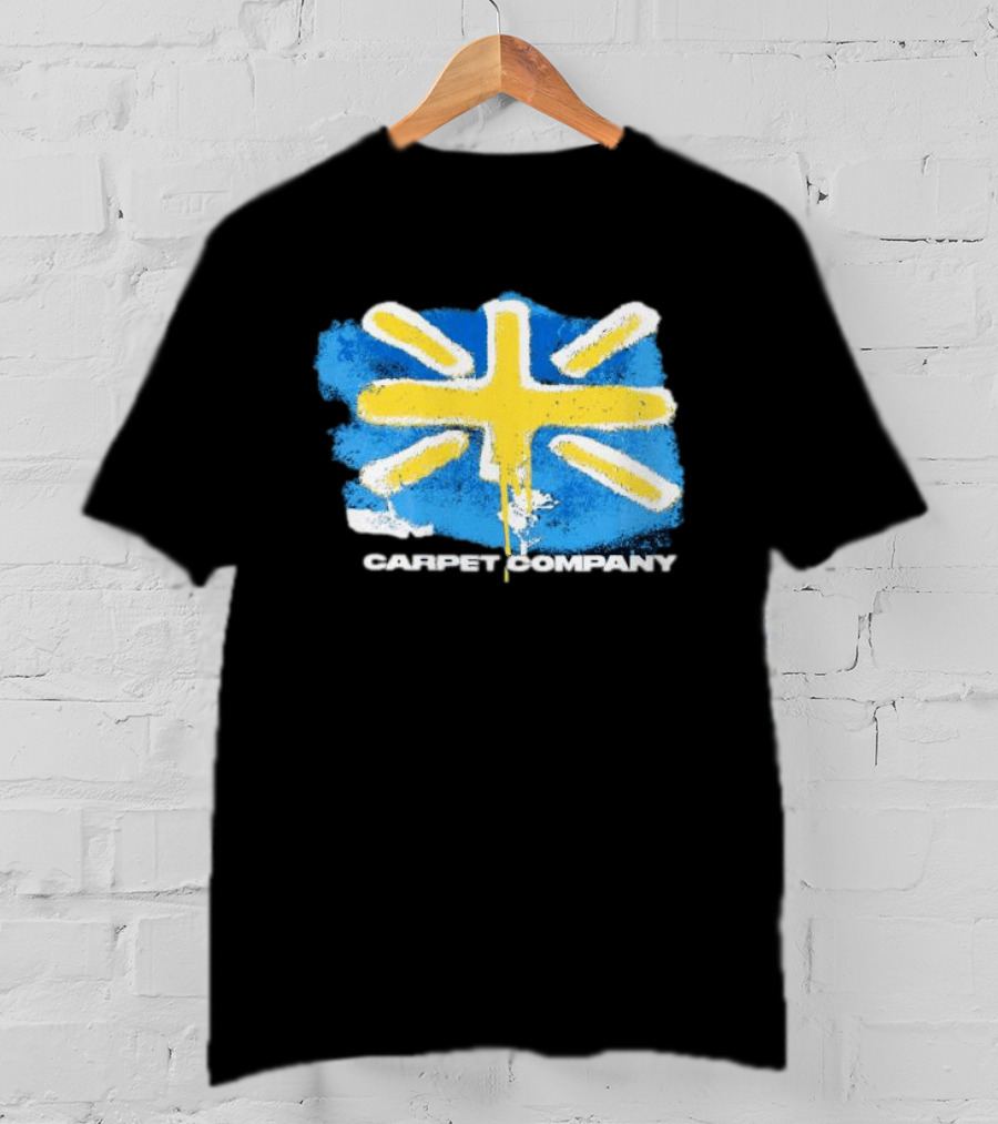 Carpet Company Union Jack Blue Yellow Cross T-Shirt