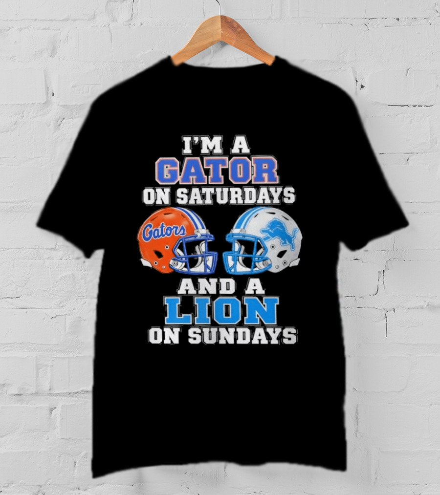 Gator Saturdays Lion Sundays Sports Fan Gear T-Shirt