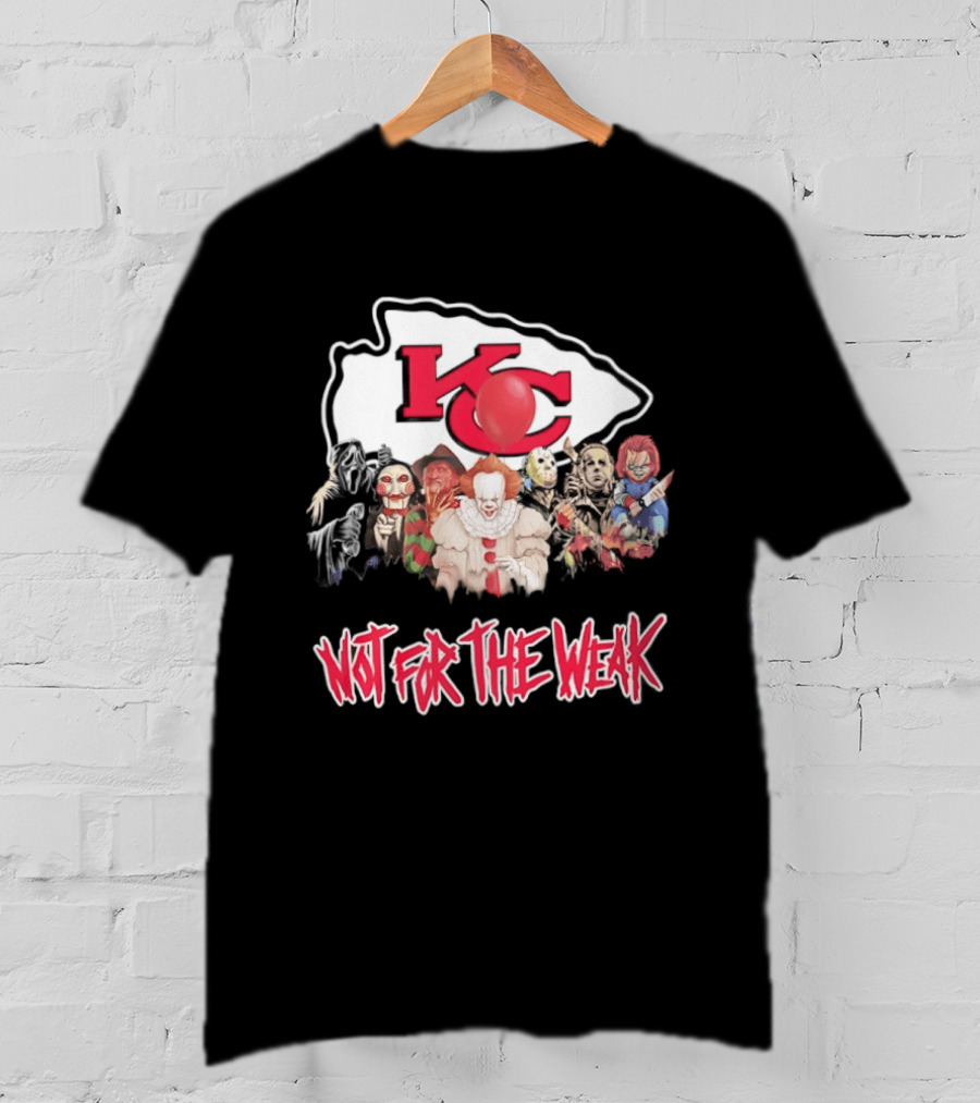 Kansas City Chiefs Horror Characters Halloween Squad Not For The Weak T-Shirt