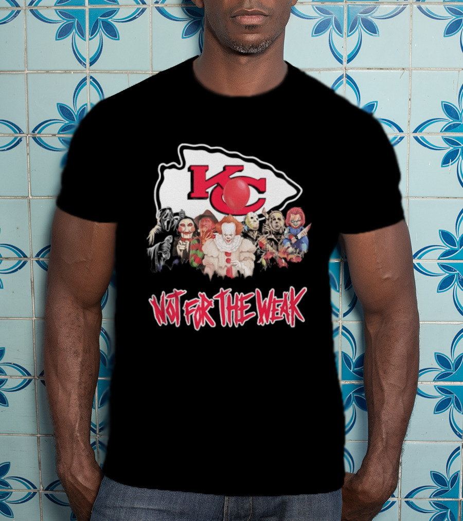 Kansas City Chiefs Horror Characters Halloween Squad Not For The Weak T-Shirt