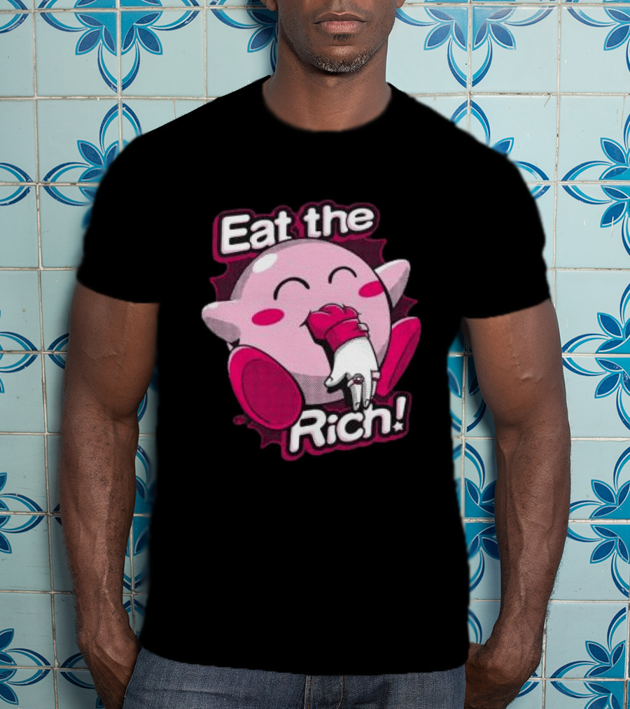 Punkwithacamera Store Eat The Rich Clay Graham Kirby Eating Hand T-Shirt