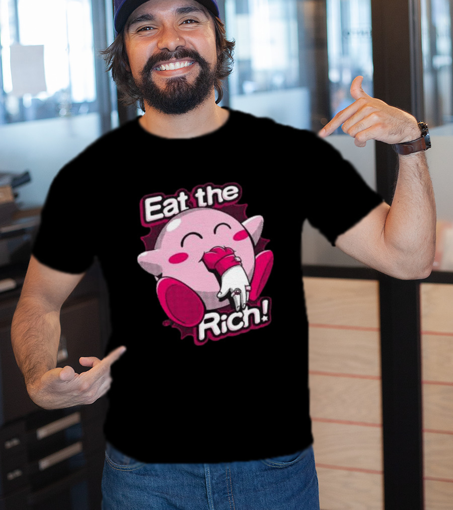 Punkwithacamera Store Eat The Rich Clay Graham Kirby Eating Hand T-Shirt