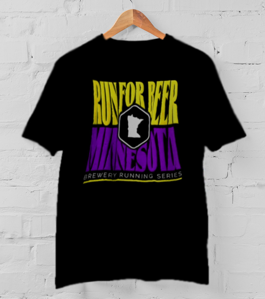 Run For Beer Minnesota Brewery Running Series Event With State T-Shirt