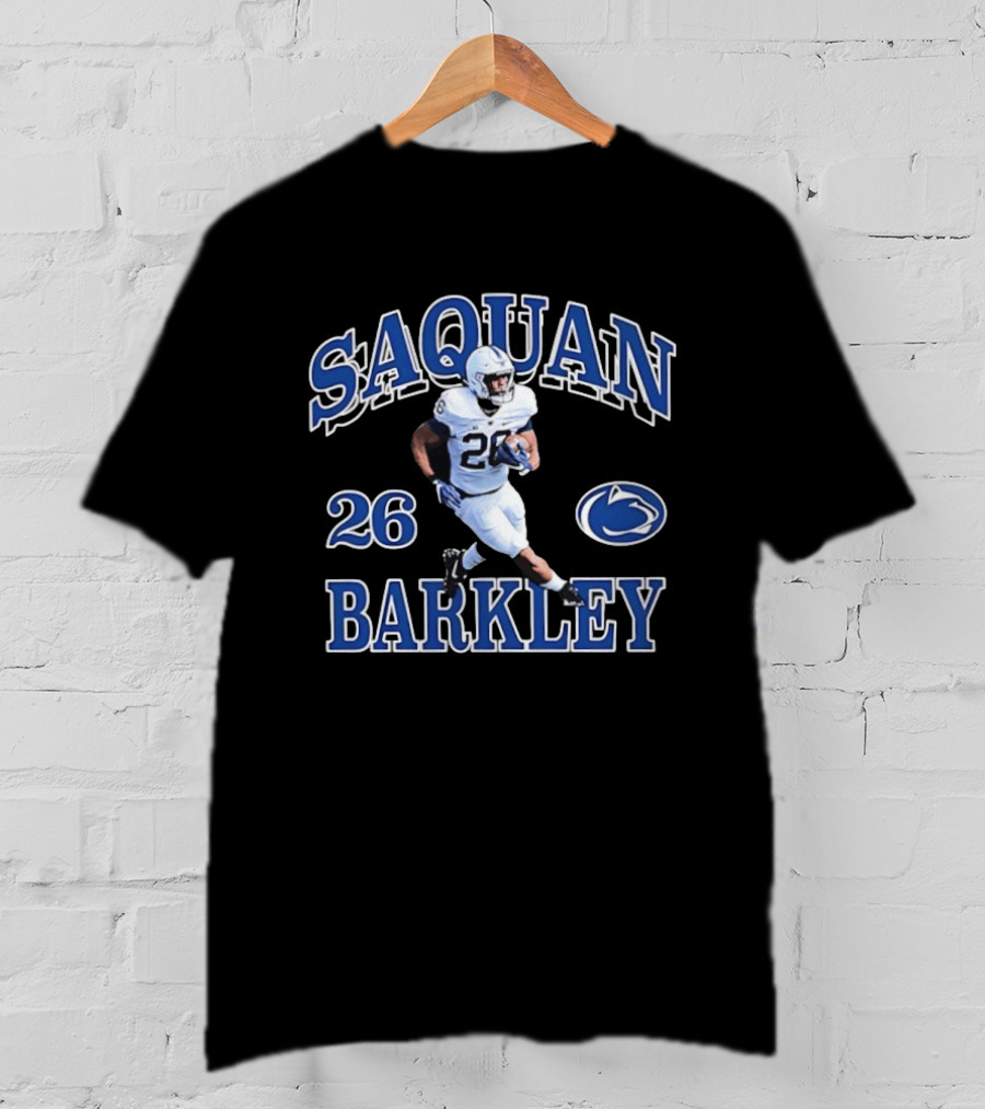 Saquon Barkley 26 Penn State Nittany Lions Football Player T-Shirt