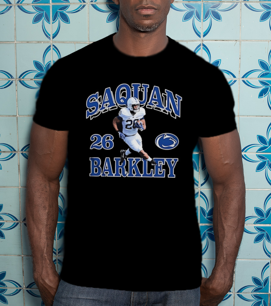 Saquon Barkley 26 Penn State Nittany Lions Football Player T-Shirt