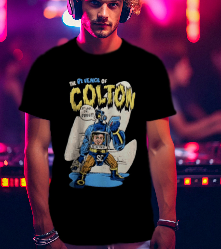 The Revenge Of Colton At Last I Am Free SC Robot Camera Head Video T-Shirt