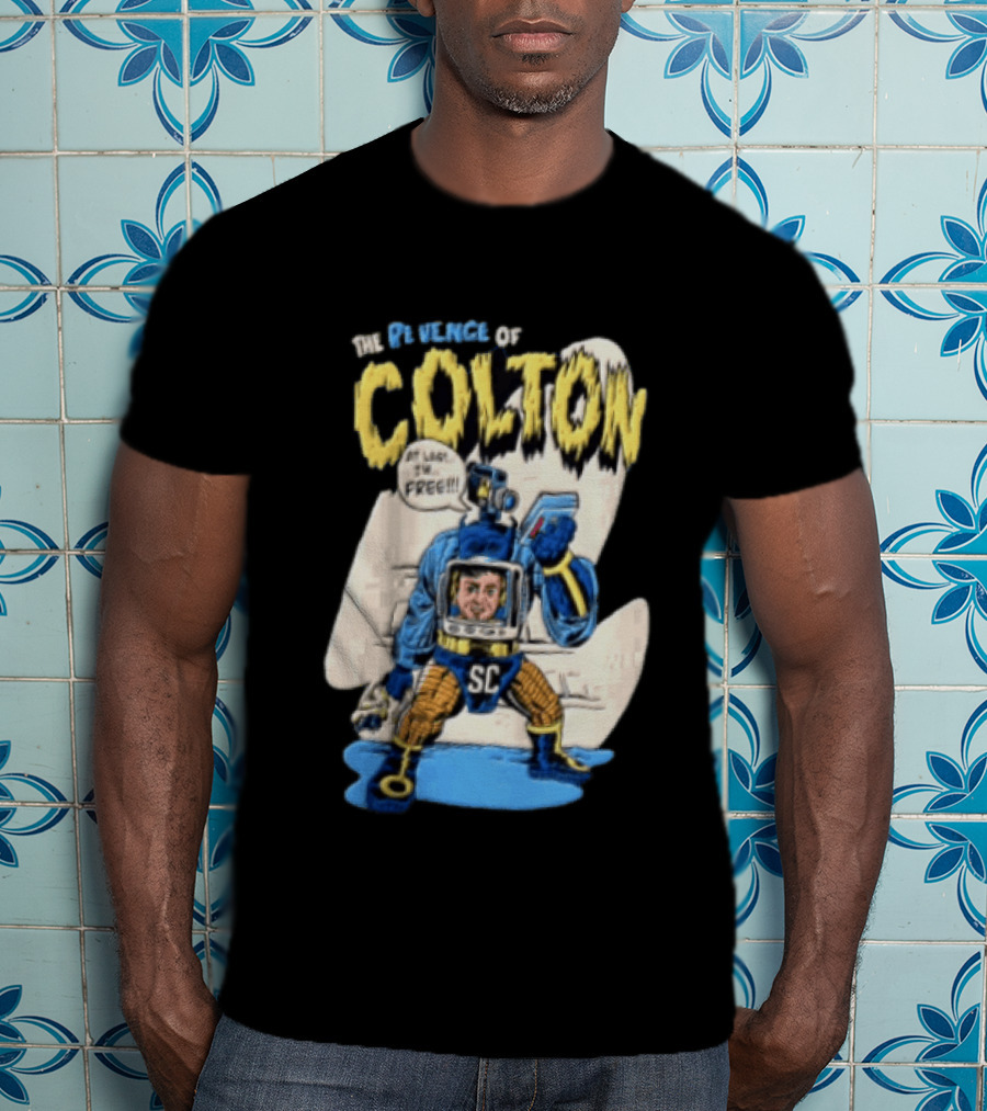 The Revenge Of Colton At Last I Am Free SC Robot Camera Head Video T-Shirt