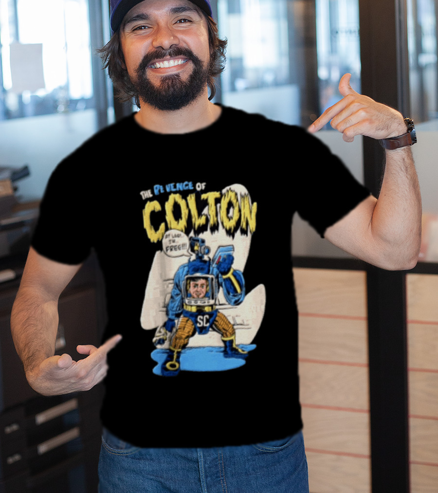 The Revenge Of Colton At Last I Am Free SC Robot Camera Head Video T-Shirt