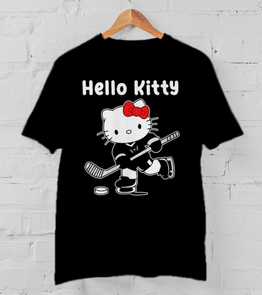 Hello Kitty Washington Capitals Hockey Team Collaboration T-Shirt