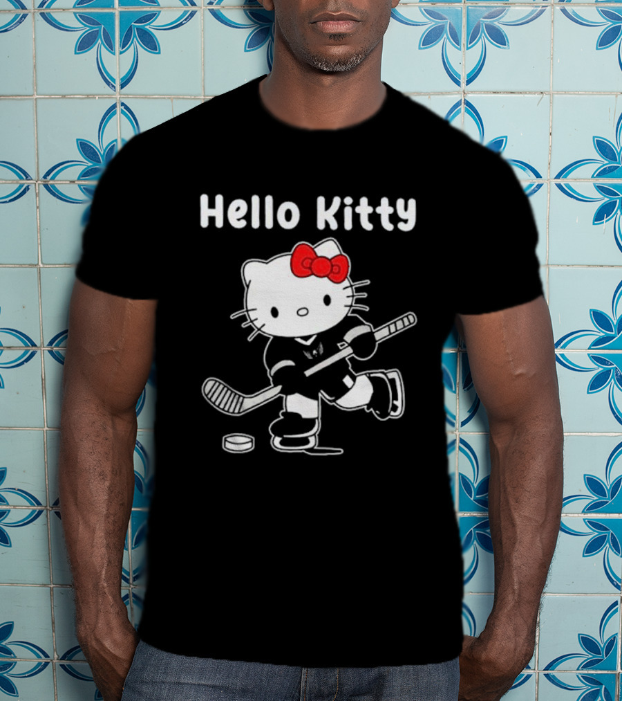 Hello Kitty Washington Capitals Hockey Team Collaboration T-Shirt