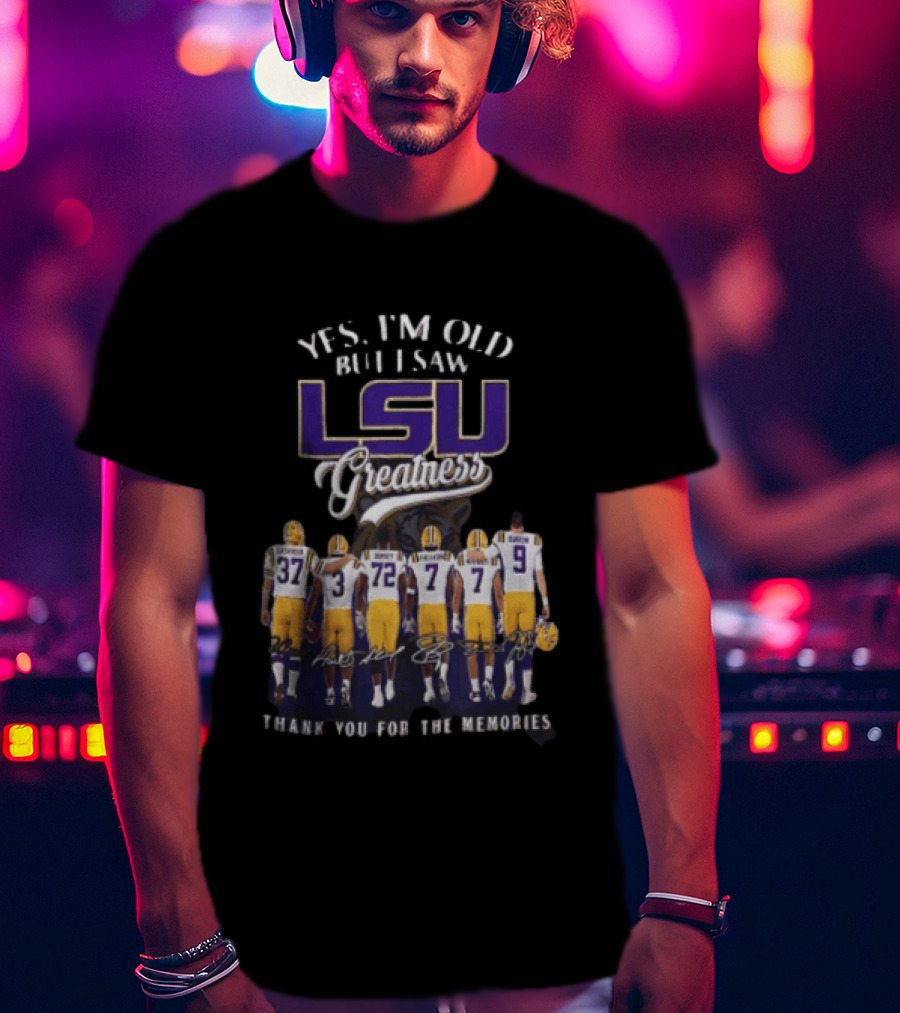 LSU Greatness Thank You For The Memories Football Legends Reunion T-Shirt