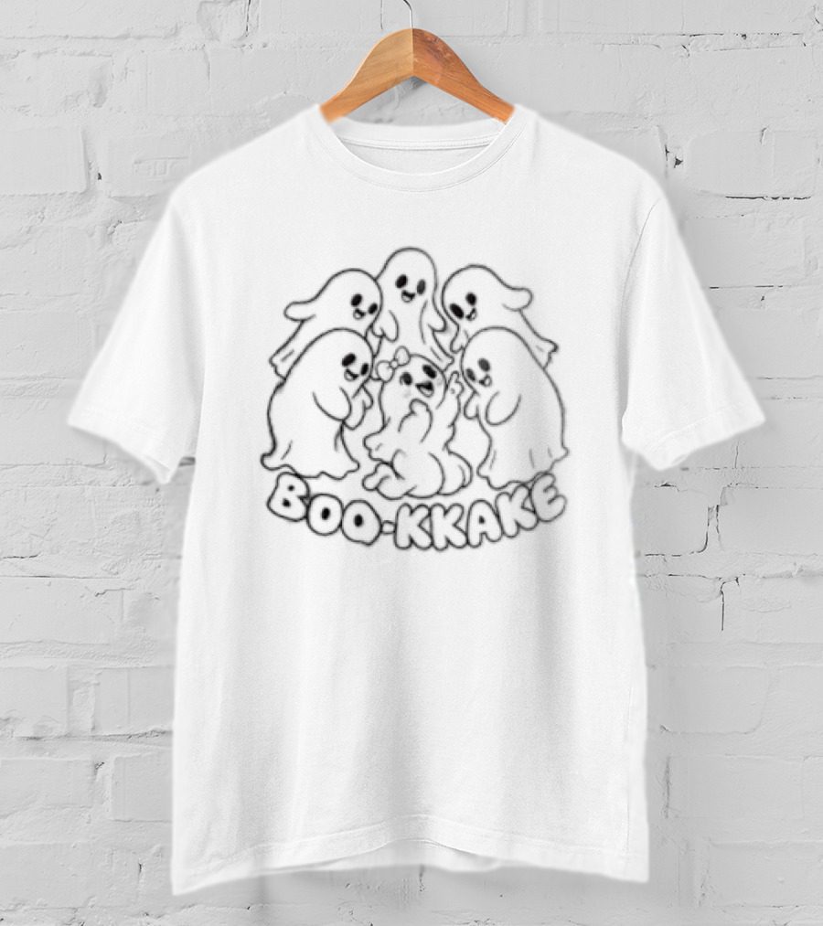 Boo Kkake Cute Ghosts Halloween Humor T-Shirt