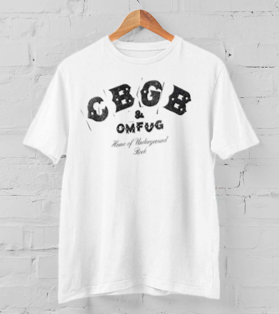 CBGB OMFUG Home Of Underground Rock Distressed T-Shirt