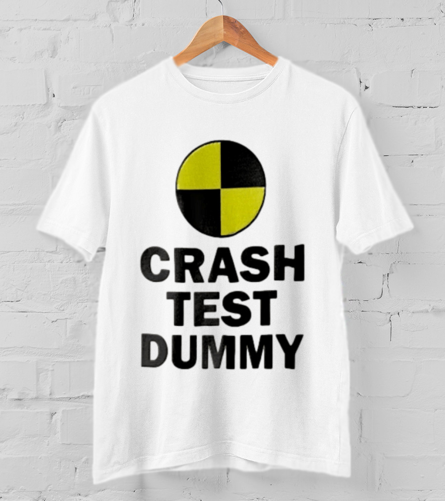 Crash Test Dummy Yellow Black Checkerboard Marker T-Shirt