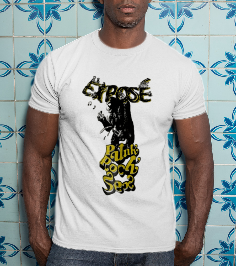 Expose King Kong Punk Rock Sex Gorilla Holding Woman T-Shirt