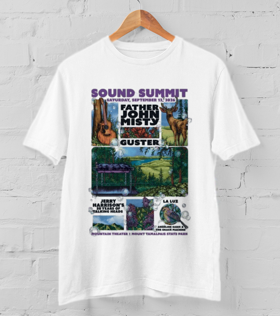 Sound Summit 2026 Father John Misty Guster Marin County MD September 12 Mountain Theater T-Shirt