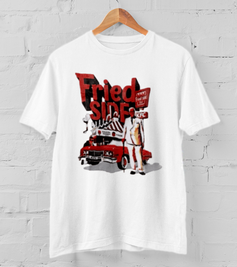 Fried Side Club KFC Colonel Sanders Kentucky Fried Luude Car T-Shirt