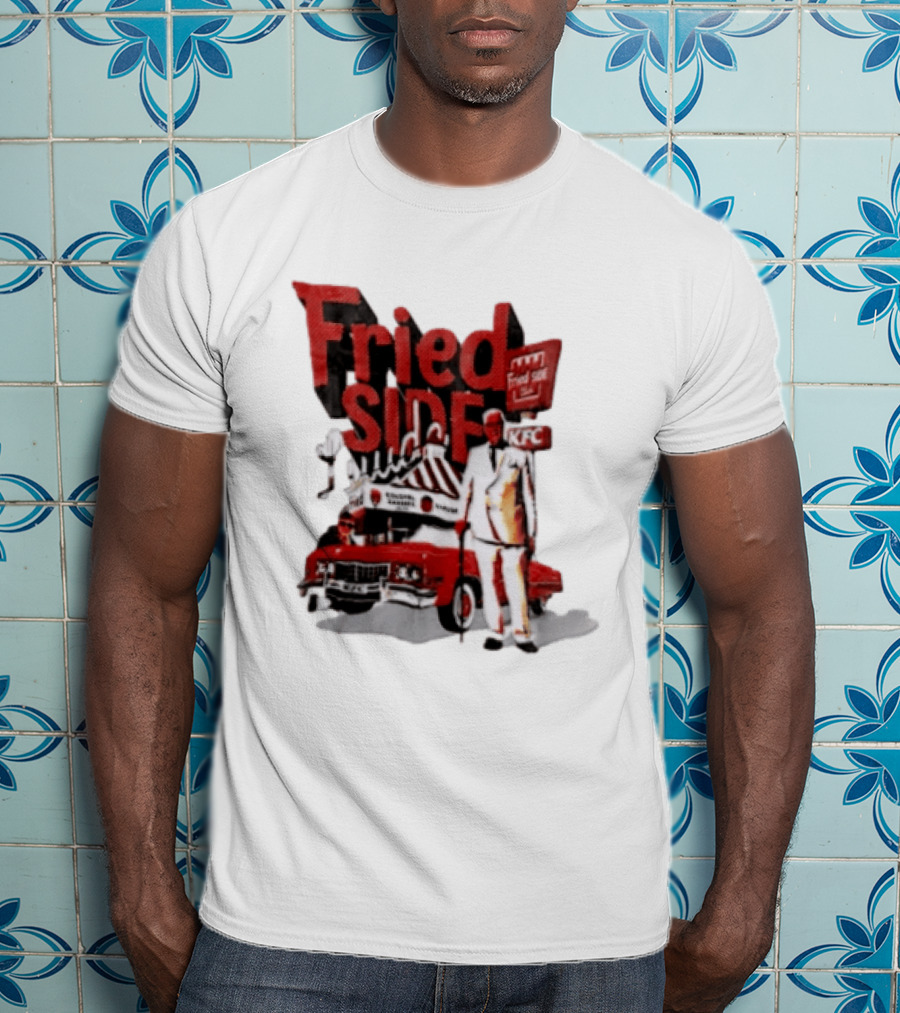 Fried Side Club KFC Colonel Sanders Kentucky Fried Luude Car T-Shirt