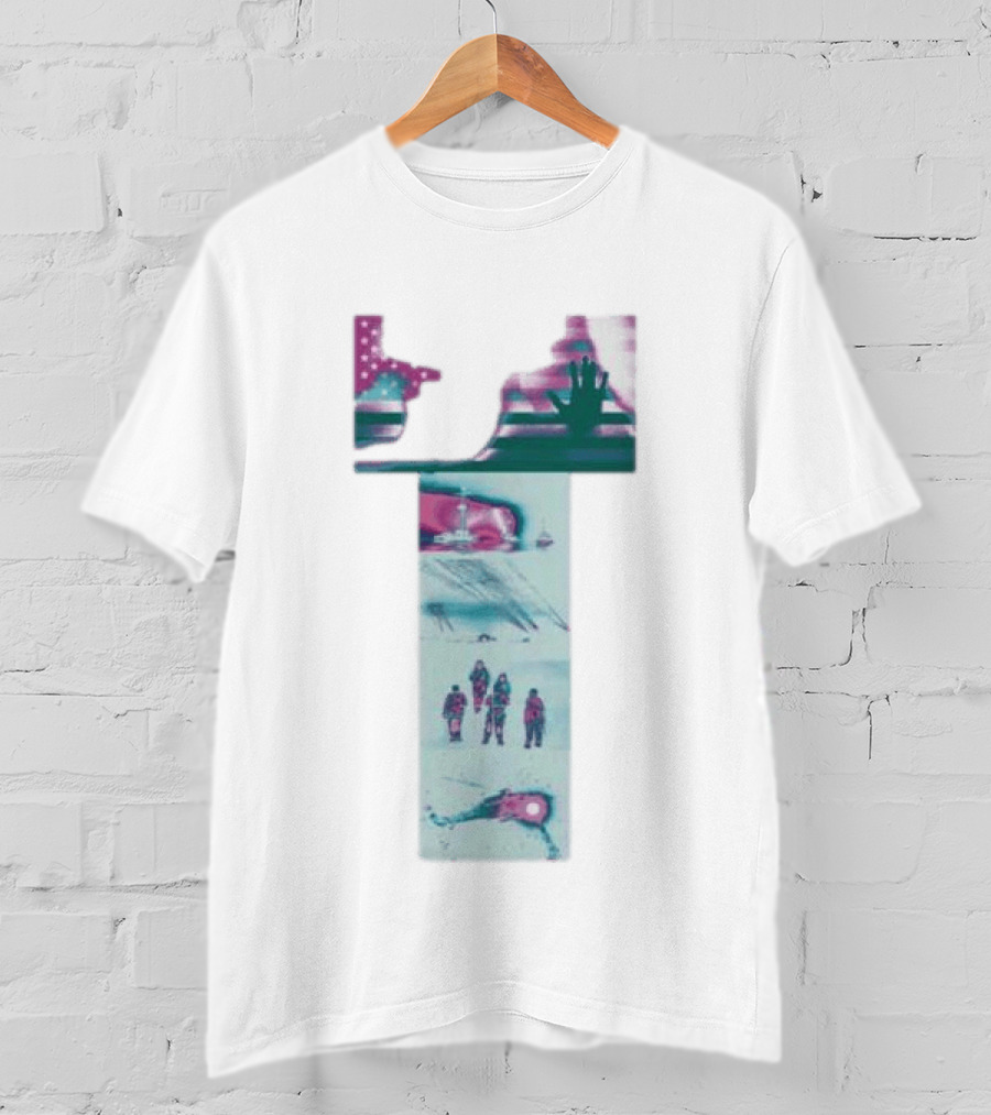 Hydeforce Taxpayer White Patriotic Exploration Flag And Arctic Adventure Scene T-Shirt