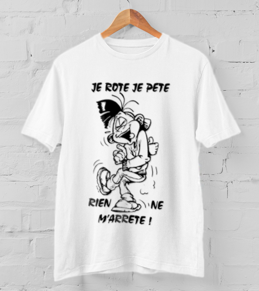 Je Rote Je Pete Rien Ne M'arrête Cartoon Caricature Dancing T-Shirt