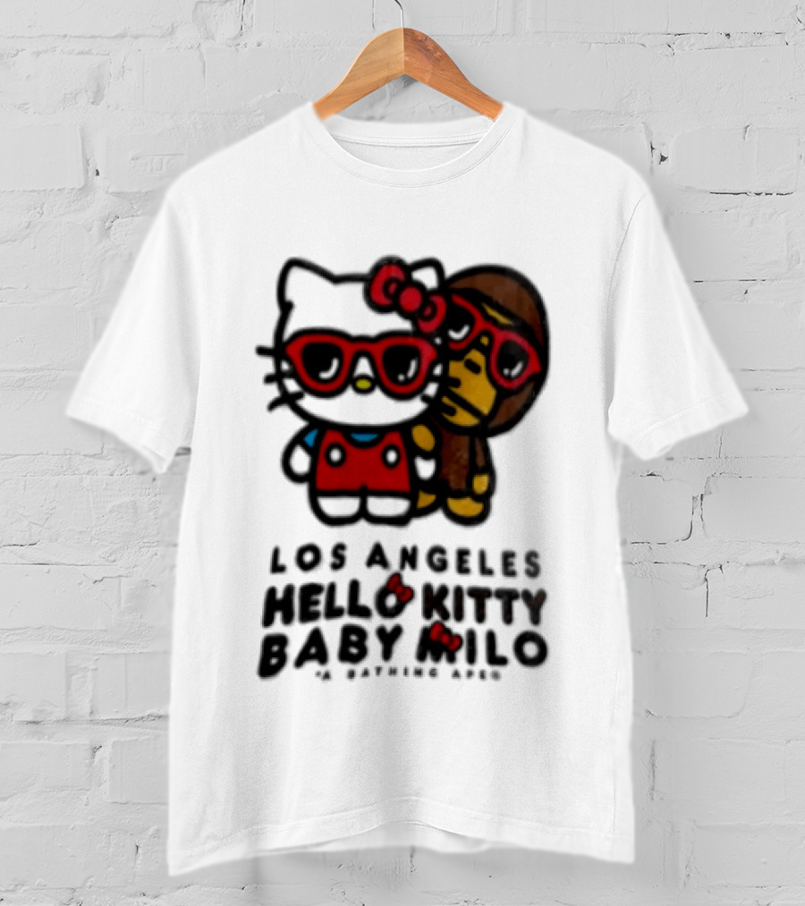 Los Angeles Hello Kitty Baby Milo A Bathing Ape Collaboration T-Shirt