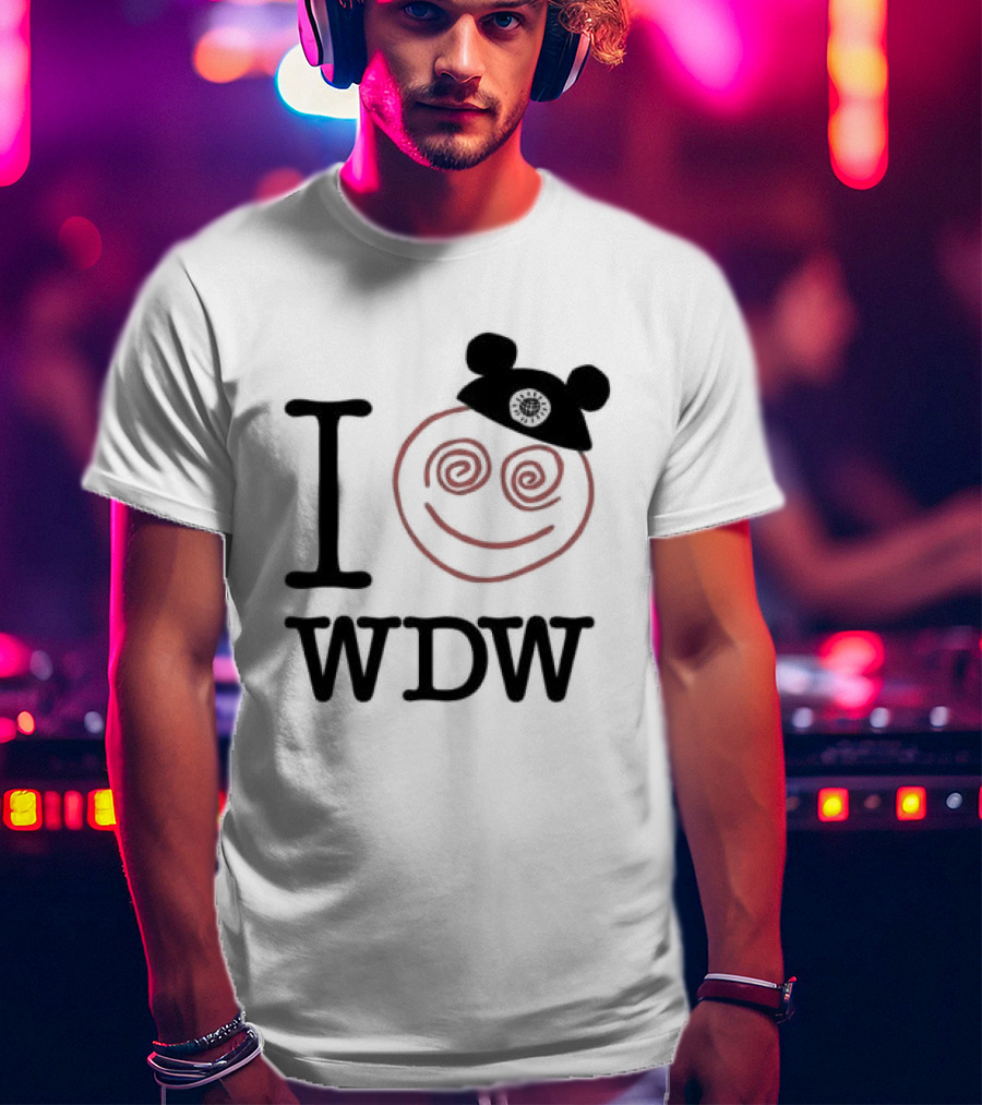 I Love WDW Smiley Face With Mouse Ears Lostbrostradingco T-Shirt