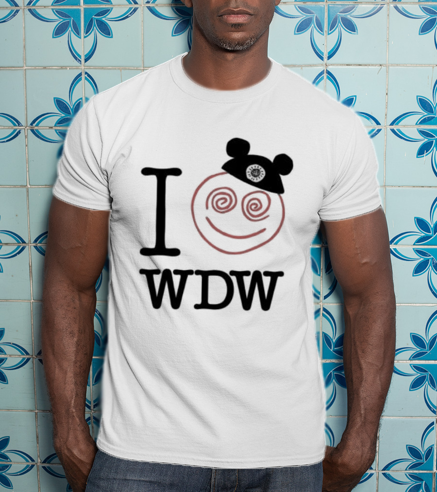 I Love WDW Smiley Face With Mouse Ears Lostbrostradingco T-Shirt