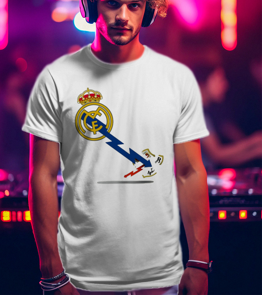Real Madrid CF Lightning Strike Emblem MCF T-Shirt